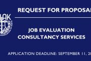 RFP for CHAK Job Evaluation Services 